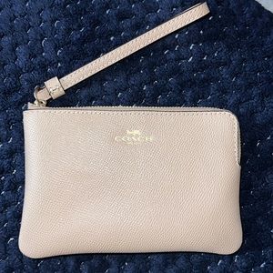Coach corner zip wristlet